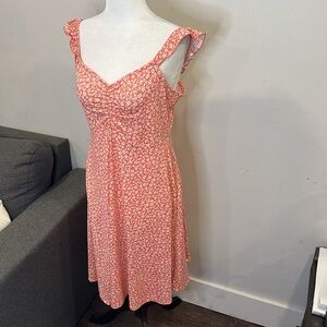 Hot Kiss Floral Midi‎ Dress